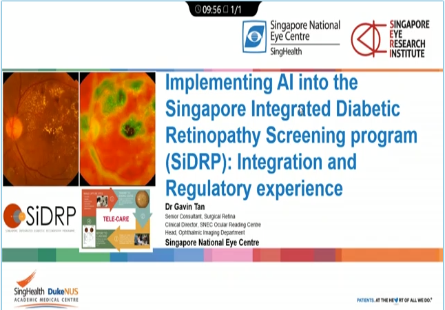Gavin Tan – Our Own Integration and Regulatory Experience with Implementing AI into our DR Screening Program in Singapore