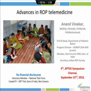 Anand Vinekar - Telemedicine in ROP