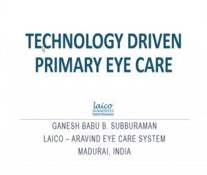 Ganesh Babu - Technology-Driven Primary Eye Care