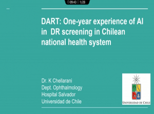 K. Chellarani - Real Time Experience in DR Automatic Screening with AI (DART) in the Chilean NHS