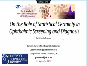 Gabriela Czanner - On the Role of Statistical Certainty in Ophthalmic Screening and Diagnosis