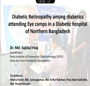 Md. Sajidul Huq - DR Among Diabetics Attending Eye Camps in a Diabetic Hospital of Northern Bangladesh