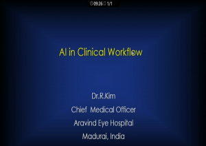 Kim Ramasamy - AI in Clinical Workflow