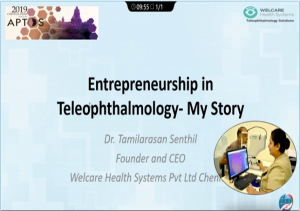 Senthil Tamilarasan - Entrepreneurship in Tele-Ophthalmology - My Story